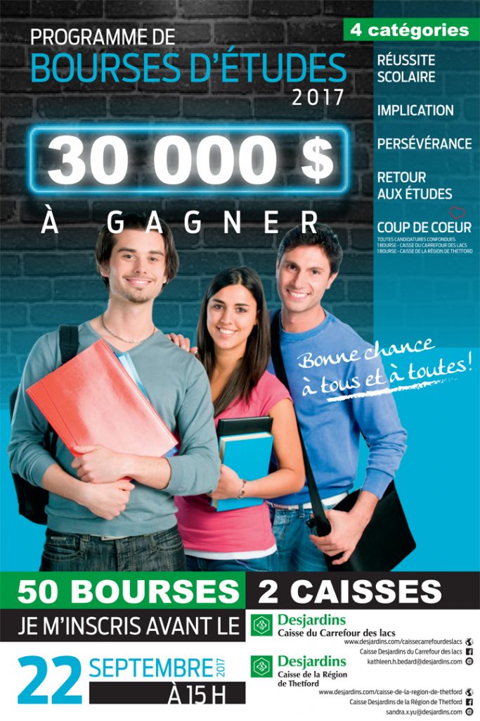 CCDL bourses 2017 Affiche