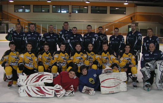 MATCH DE HOCKEY SQ-SM OPPOSANT LES GAULOIS DE DISRAELI