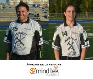 Joueur de la semaine 11 Alain Métivier et Justin Métivier
