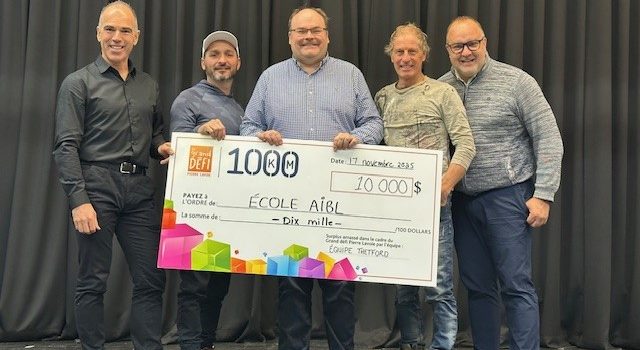 GRAND DÉFI PIERRE-LAVOIE | ÉQUIPE THETFORD PARRAINE DEUX ÉCOLES DU CSSA