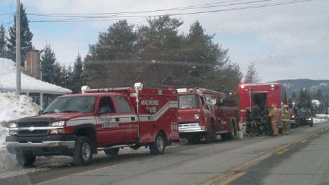 Incendie à Saint-Joseph-de-Coleraine - Pompiers - Le Quotidien des Lacs